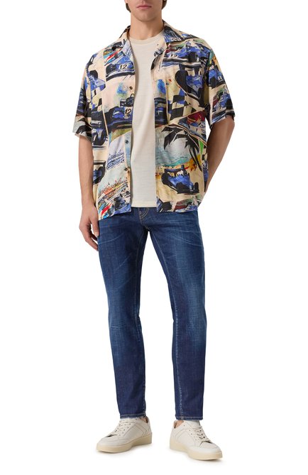 Мужские джинсы cool guy DSQUARED2 темно-синего цвета, арт. S74LB1736/D30010 | Фото 2 (Автоматизация ТО: Проставлено; Автоматизация состава: Проставлено; Материал внешний: Хлопок; Длина (брюки, джинсы): Стандартные)
