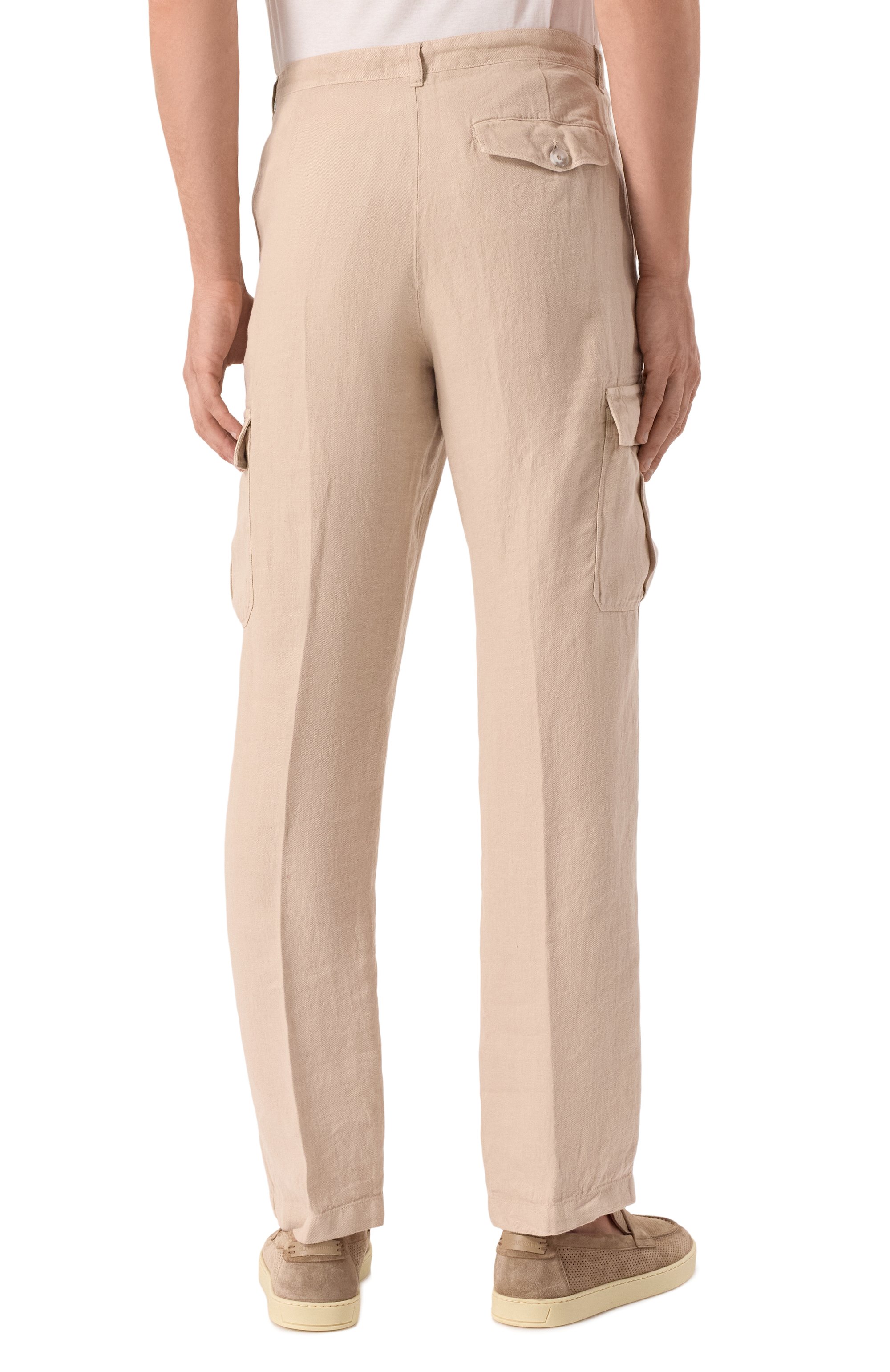 Льняные брюки-карго 120% LINO, арт. 32ALIM29DX/D943/000, фото 4