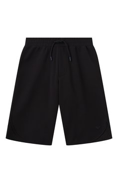 Детского комплект из футболки и шорт EMPORIO ARMANI черно-белого цвета, арт. EB000169/AF13218 | Фото 4 (Рукава: Короткие; Мальчики Кросс-КТ: Костюмы-спорт; Материал внешний: Синтетический материал; Автоматизация состава: Проставлено; Автоматизация ТО: Проставлено; Ростовка одежда: 6 лет | 116 см, 7 лет | 122 см, 8 лет | 128 см, 10 - 11 лет | 140 - 146см, 13 - 15 лет | 158 см, 16 лет | 164 см, 4 года | 104 см, 5 лет | 110 см)