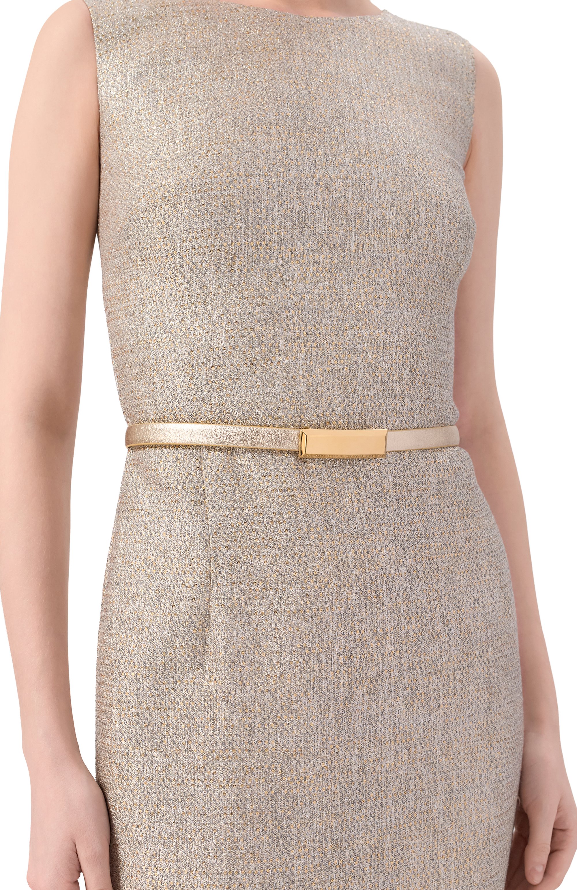 Кожаный ремень MVST, арт. 67D.0005/C0R0NA METALLIC, фото 2