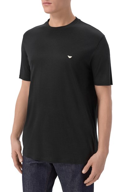 Футболка из лиоцелла и хлопка EMPORIO ARMANI, арт. EM004592/AF13747, фото 3