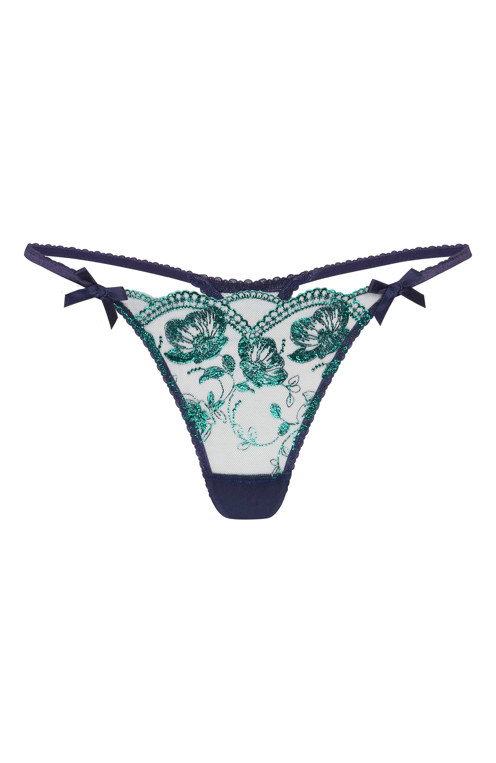 Трусы-стринги winnette AGENT PROVOCATEUR зеленого цвета по цене 14900 руб., арт. APM1472300300, фото 1 Трусы-стринги winnette AGENT PROVOCATEUR, арт. APM1472300300, фото 1
