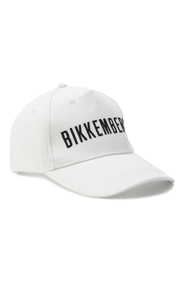 Мужская хлопковая бейсболка DIRK BIKKEMBERGS белого цвета, арт. BKCP01099T | Фото 1 (Материал: Текстиль, Хлопок; Нос: Не проставлено)