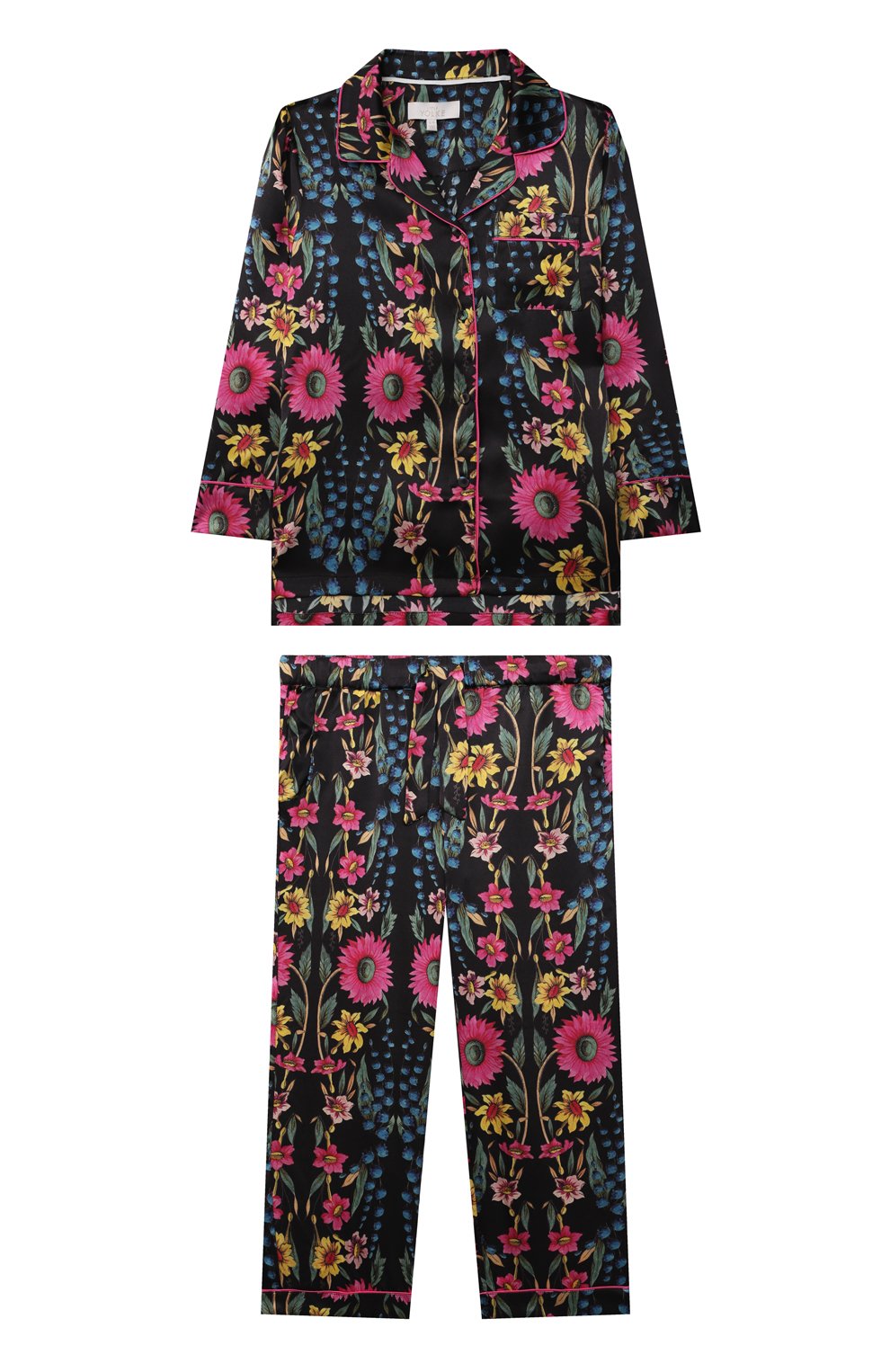 Шелковая пижама LITTLE YOLKE, арт. AW21-12S-WIF-BL, фото 1