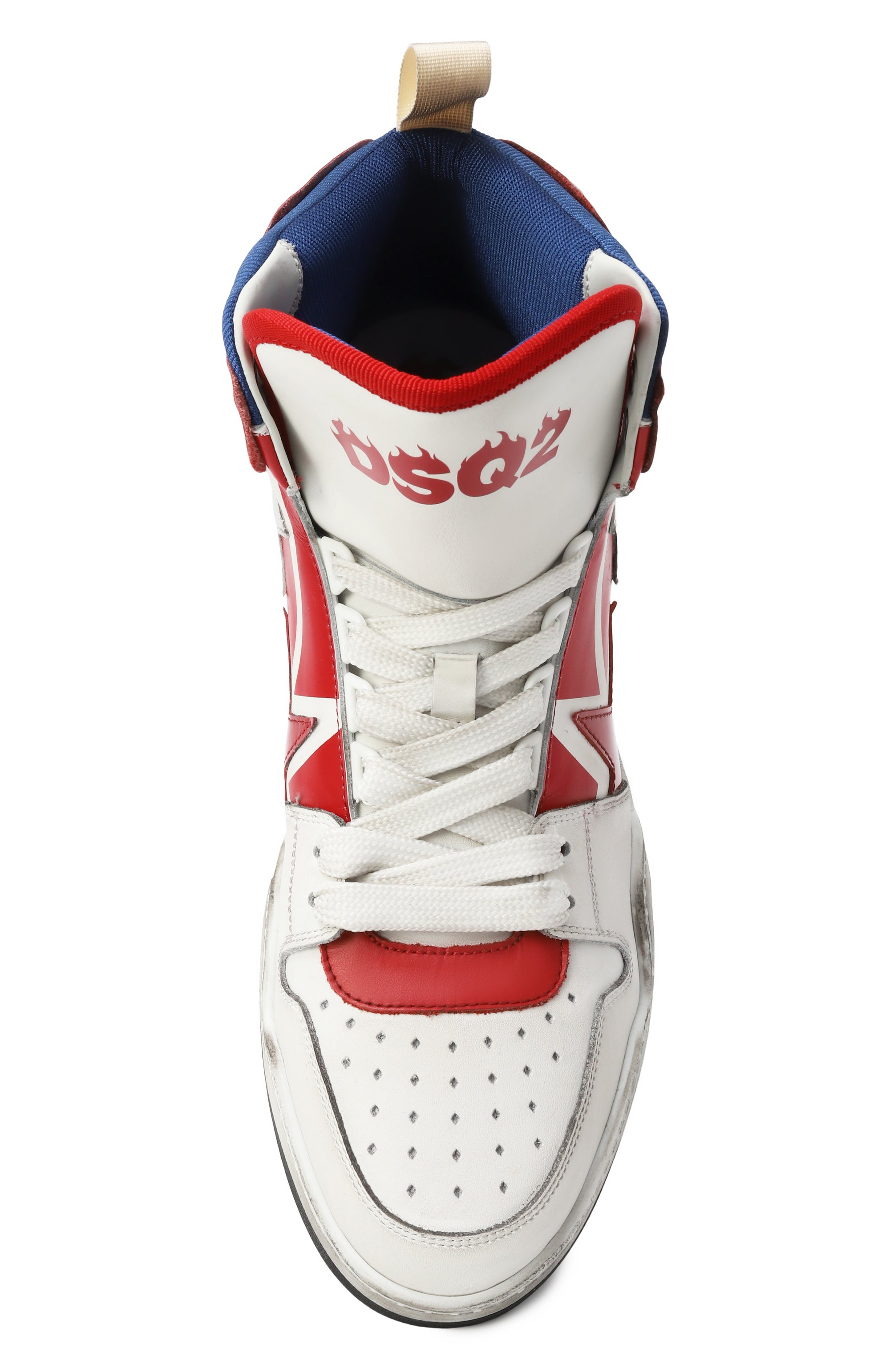 Кожаные кеды spiker DSQUARED2, арт. SNM0429, фото 6