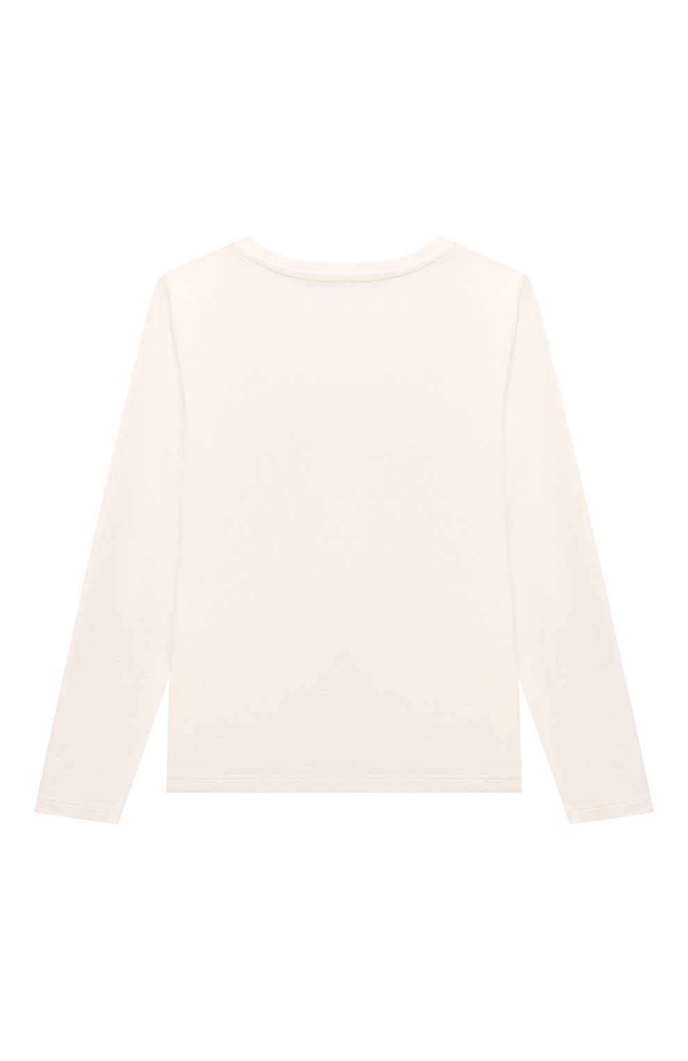 Хлопковый лонгслив BLUMARINE молочного цвета по цене 6485 руб., арт. IF4139/J0088, фото 2 Хлопковый лонгслив BLUMARINE, арт. IF4139/J0088, фото 2