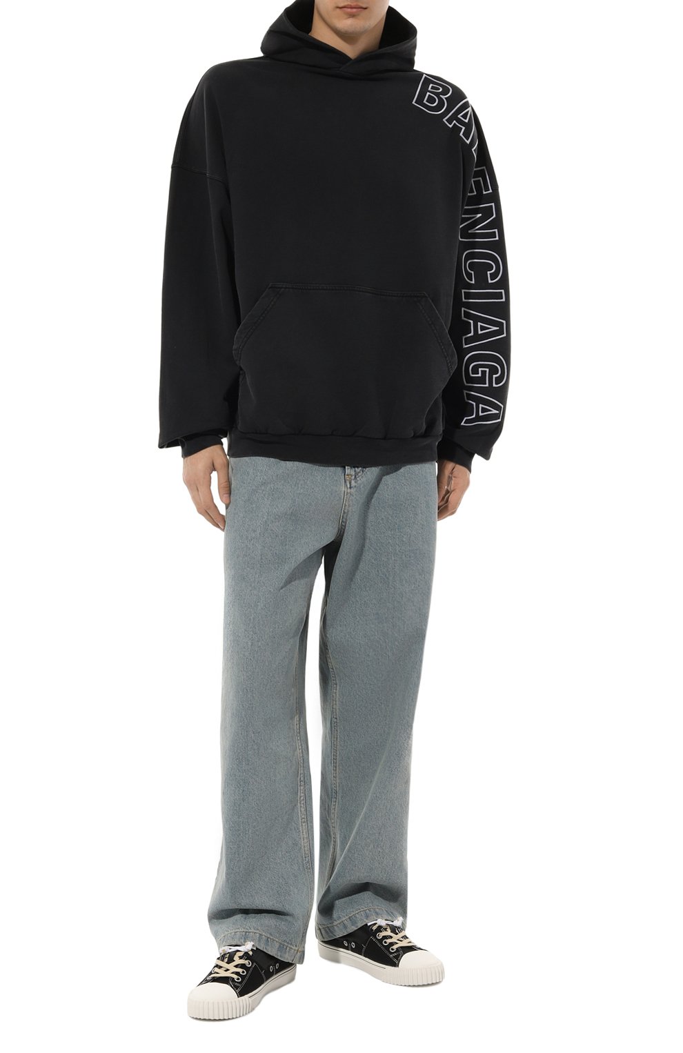 Хлопковое худи BALENCIAGA, арт. 739024/T0VV2, фото 2