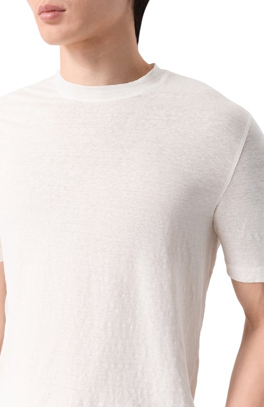 Льняная футболка Andrea Campagna TSMC/JERLIN Белый  TSMC/JERLIN Фото 5