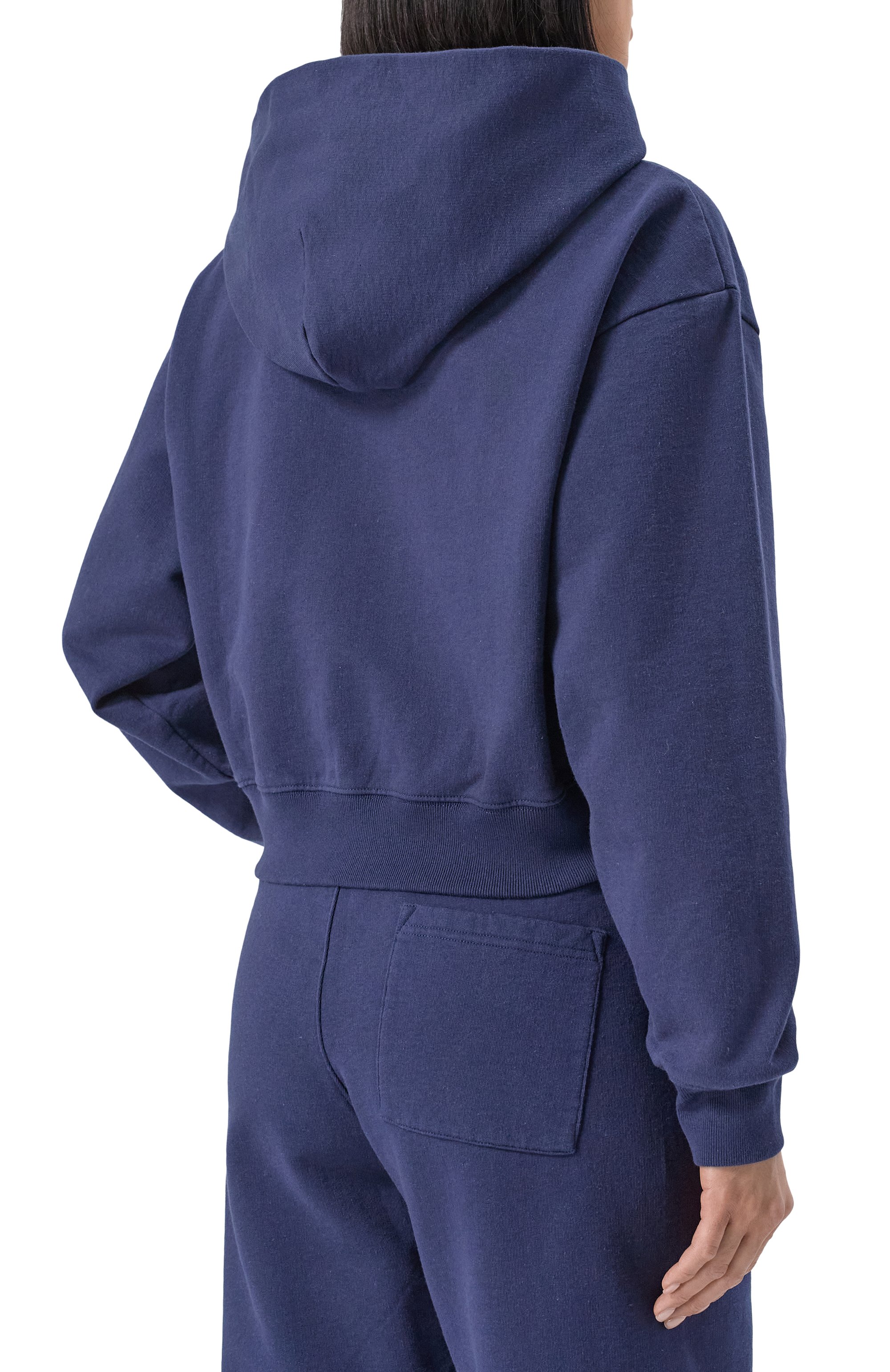 Хлопковая толстовка sporty & rich x le bristol paris SPORTY AND RICH синего цвета по цене 26100 руб., арт. ST068517618BL32, фото 4 Хлопковая толстовка sporty & rich x le bristol paris SPORTY AND RICH, арт. ST068517618BL32, фото 4