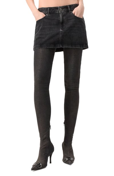 Джинсовая юбка DIESEL черного цвета по цене 16600 руб., арт. A04935/09I35, фото 3 Джинсовая юбка DIESEL, арт. A04935/09I35, фото 3