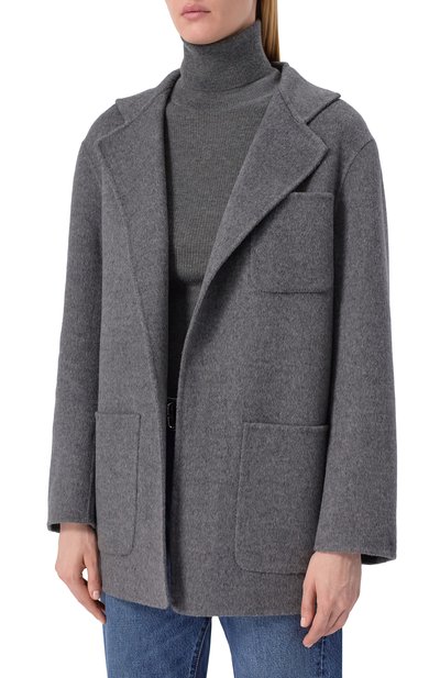 Шерстяное полупальто TOTEME, арт. 242-WR01613-FB0006, фото 3