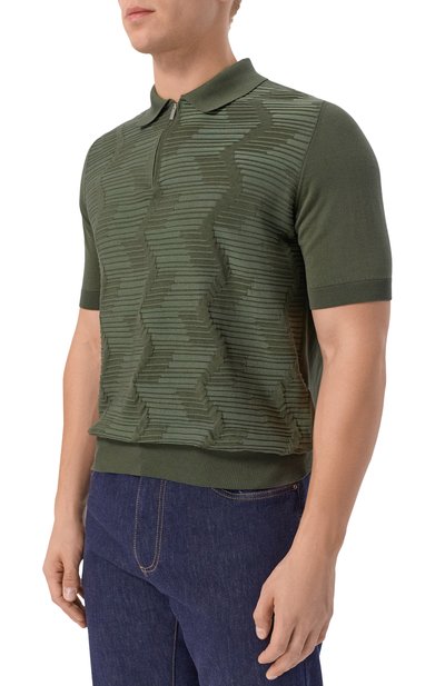 Поло из шелка и хлопка ZILLI, арт. KZP002M0142VTNW00, фото 3