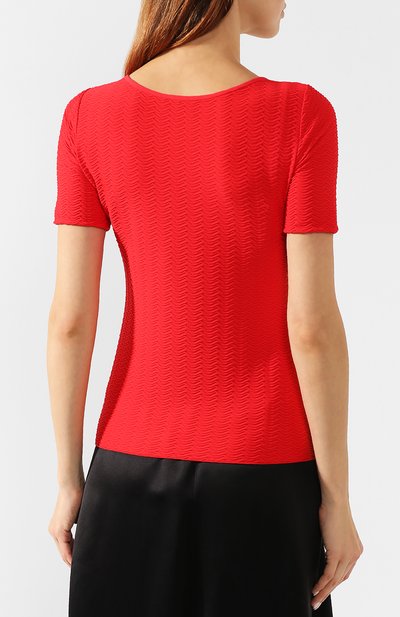 Топ GIORGIO ARMANI красного цвета по цене 44950 руб., арт. 6GAM78/AJBZZ, фото 4 Топ GIORGIO ARMANI, арт. 6GAM78/AJBZZ, фото 4