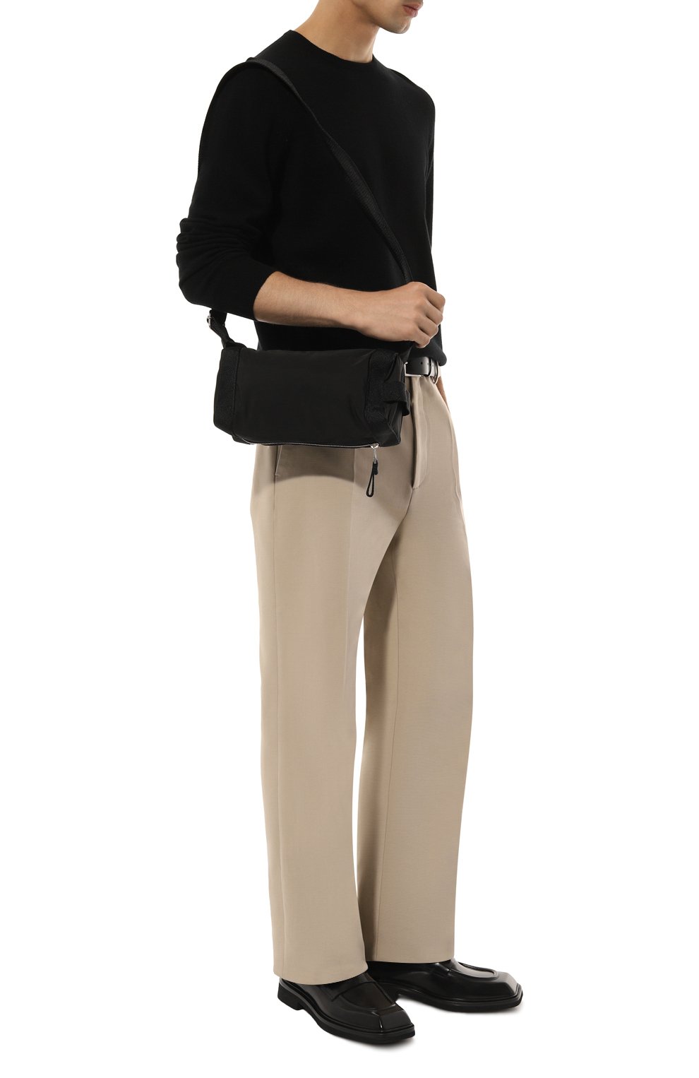 Сумка voyager BOTTEGA VENETA черного цвета по цене 146000 руб., арт. 730153/V1S84, фото 7 Сумка voyager BOTTEGA VENETA, арт. 730153/V1S84, фото 7