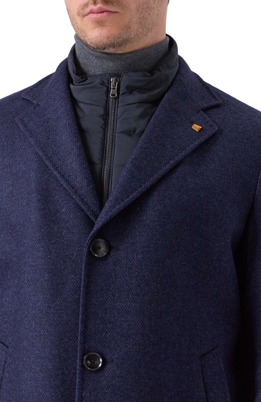 Шерстяное пальто Sartoria Latorre CTS056/UI0782 Синий  CTS056/UI0782 Фото 5