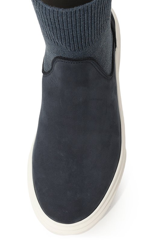 Кожаные слипоны Montelpare Tradition Синий, фото 4