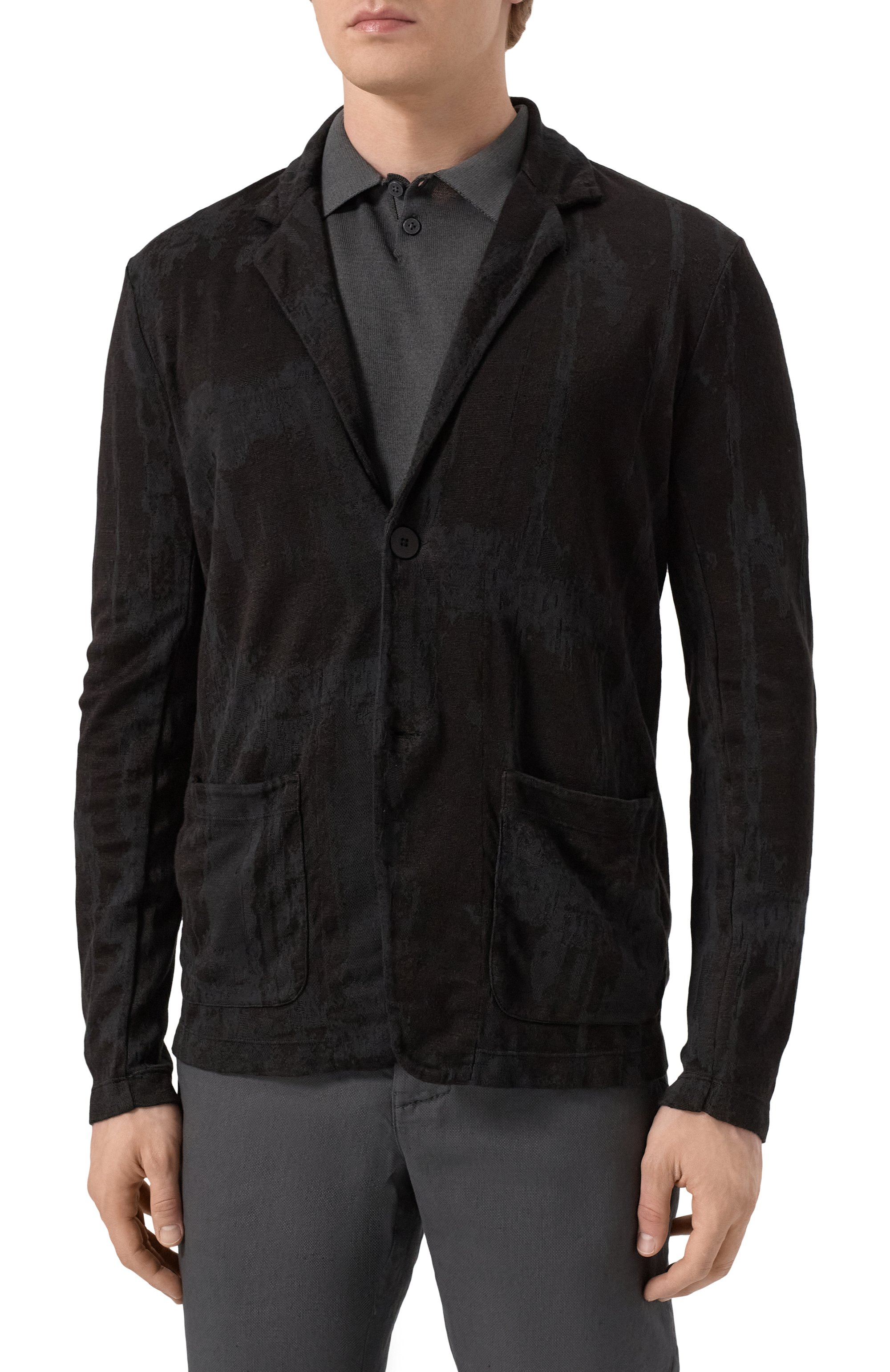 Пиджак изо льна и хлопка TRANSIT, арт. CFUTRZ18531, фото 4