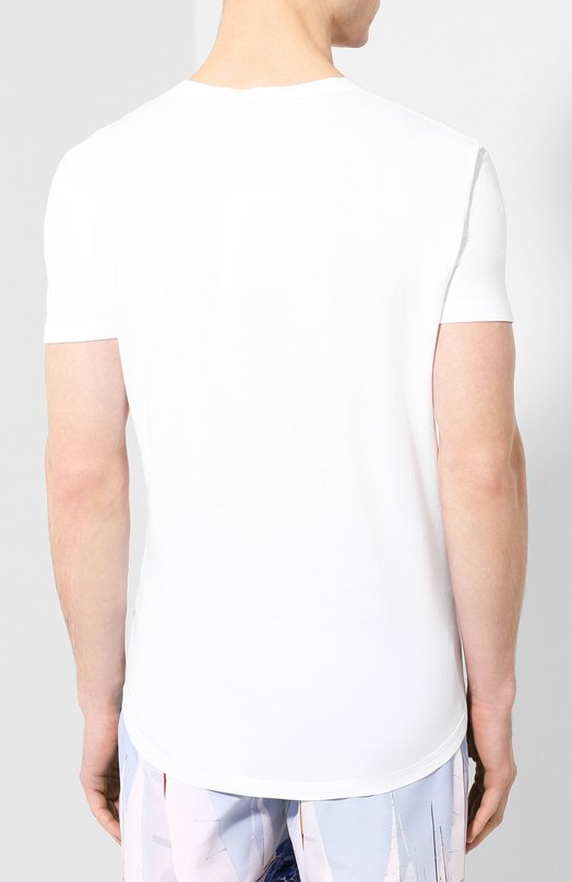 Хлопковая футболка Orlebar Brown Белый, фото 4