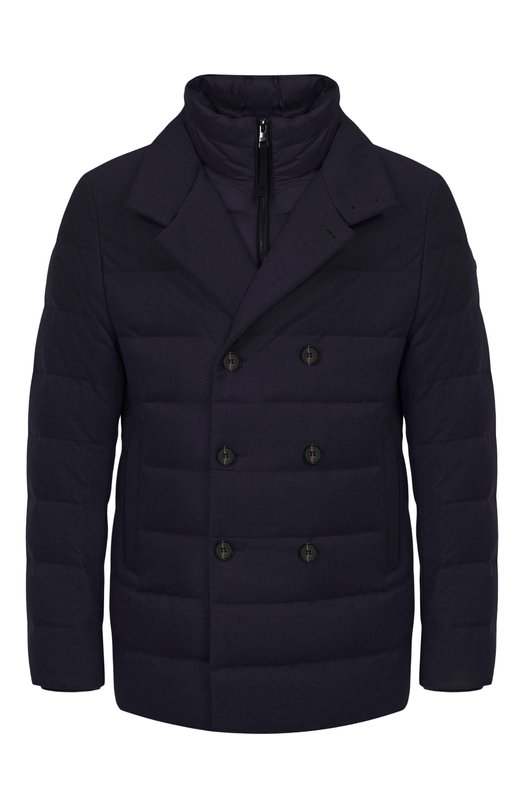 Пуховая куртка из шерсти и кашемира Duno GREY/LEVIC0 Синий GREY/LEVIC0