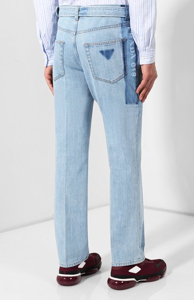 Джинсы PRADA голубого цвета по цене 77000 руб., арт. GEP291-1TPJ-F0BAU, фото 4 Джинсы PRADA, арт. GEP291-1TPJ-F0BAU, фото 4