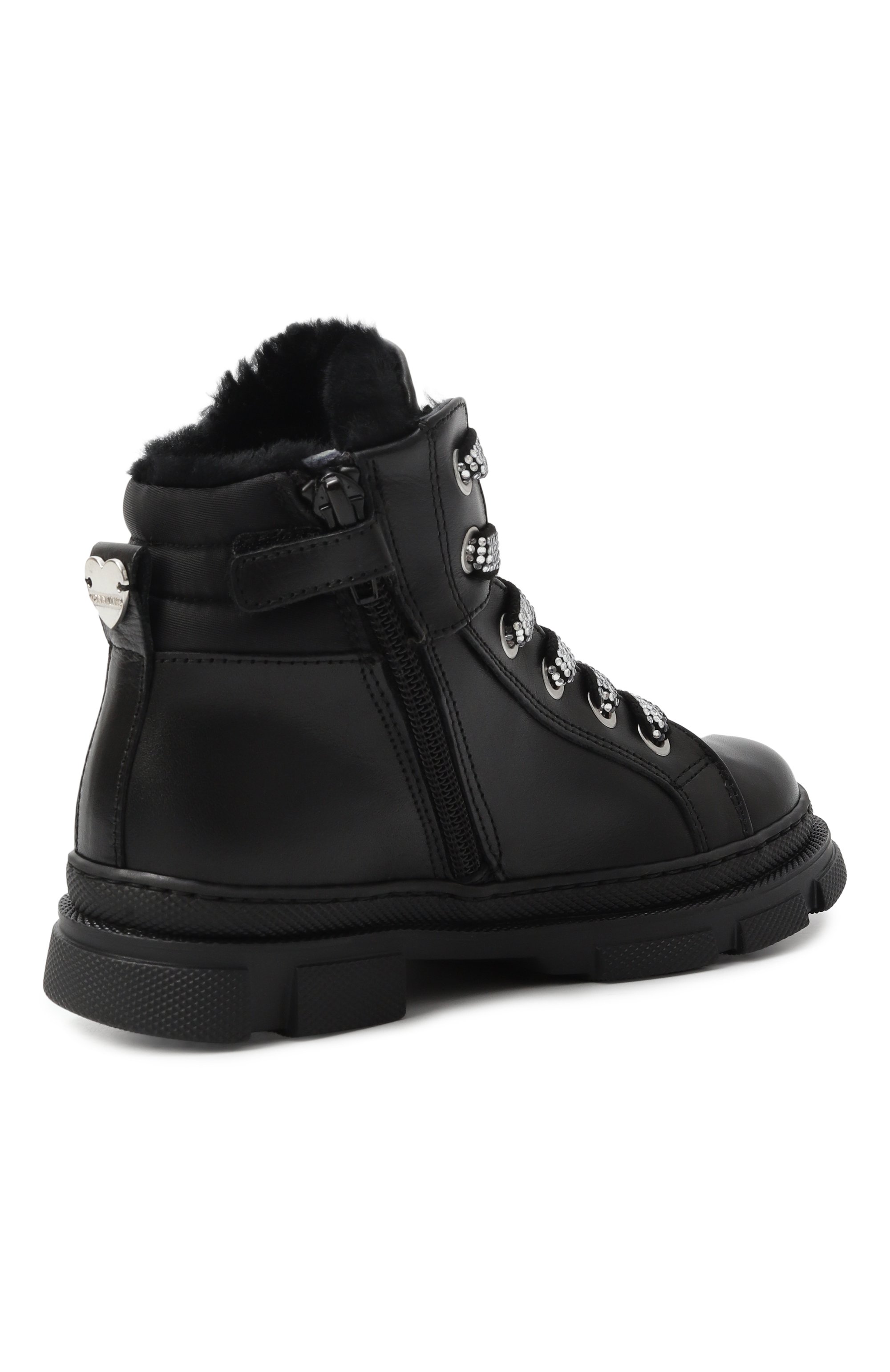 Кожаные ботинки MONNALISA, арт. 8CF014M, фото 3