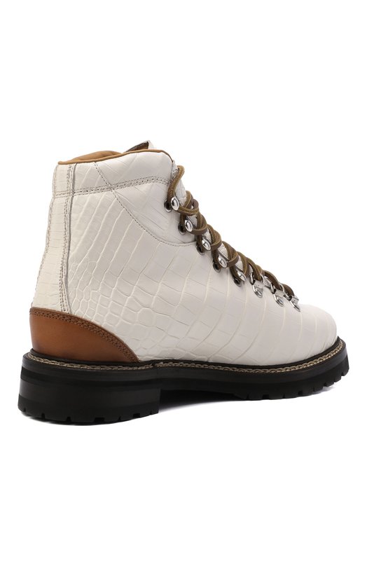 Ботинки Dimicia из кожи крокодила Ralph Lauren Кремовый, фото 5