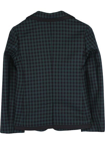 Однобортный пиджак из шерсти в клетку GUCCI, арт. 475459/XBB64, фото 2
