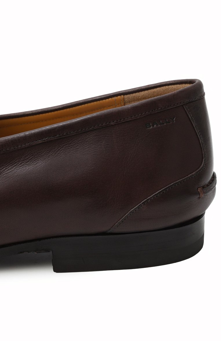 Мужские кожаные пенни-лоферы plume BALLY коричневого цвета, арт. MSF0G9/BU003 | Фото 7 (Нос: Не проставлено; Материал внутренний: Натуральная кожа; Материал внешний: Натуральная кожа; Стили: Кэжуэл; Автоматизация состава: �Проставлено)