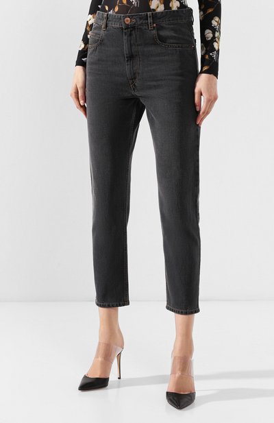 Укороченные джинсы ISABEL MARANT ETOILE черного цвета по цене 23350 руб., арт. PA1135-19P013E/NEA, фото 3 Укороченные джинсы ISABEL MARANT ETOILE, арт. PA1135-19P013E/NEA, фото 3