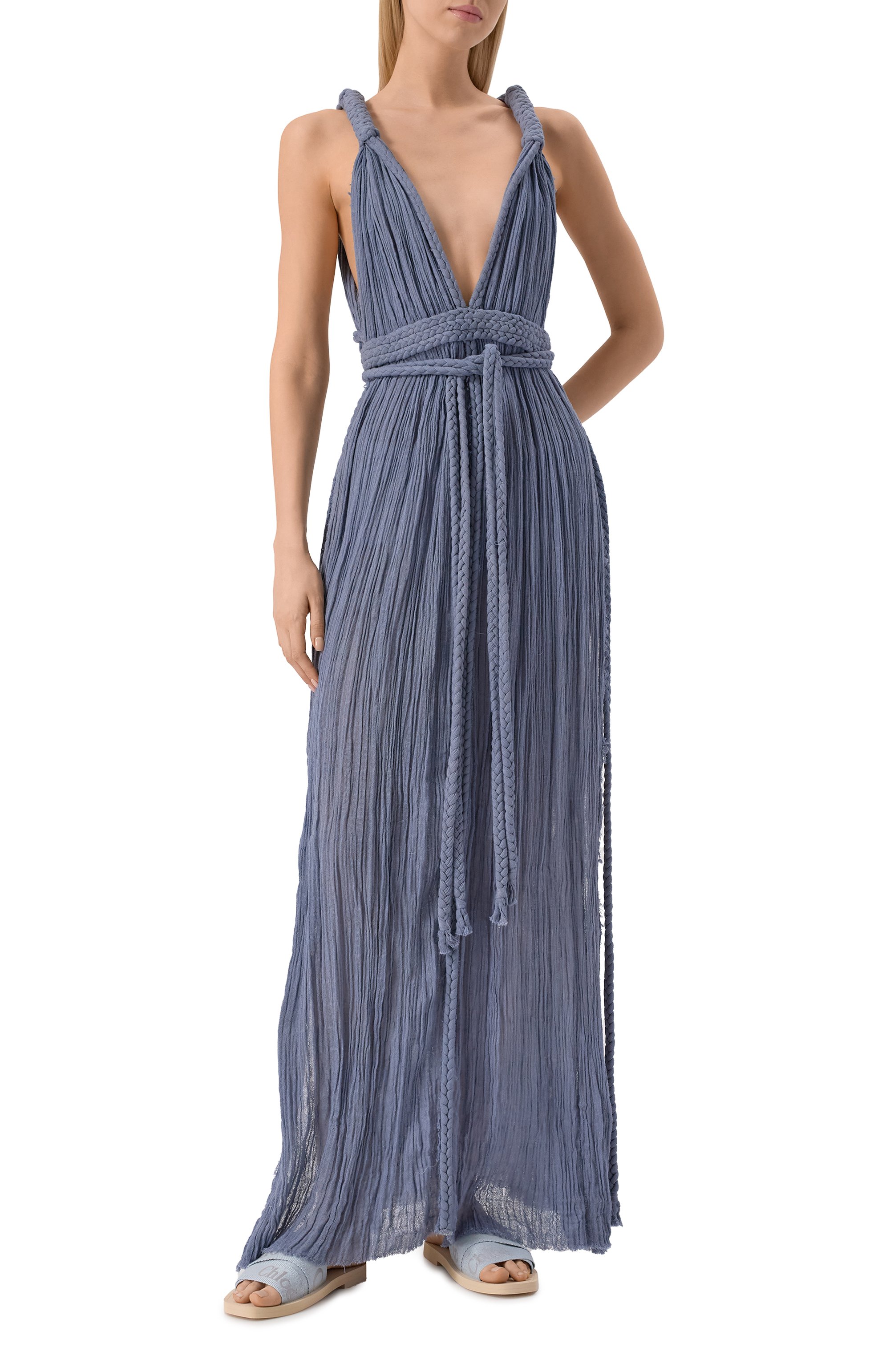 Хлопковое платье KASIA KULENTY, арт. SELENA G0WN, фото 3