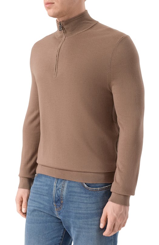 Шерстяной джемпер Bogner 88529785 Коричневый  88529785 Фото 3