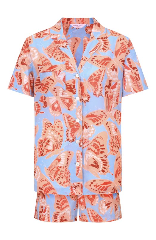 Хлопковая пижама Derek Rose 2015/LEDB095 Голубой 2015/LEDB095