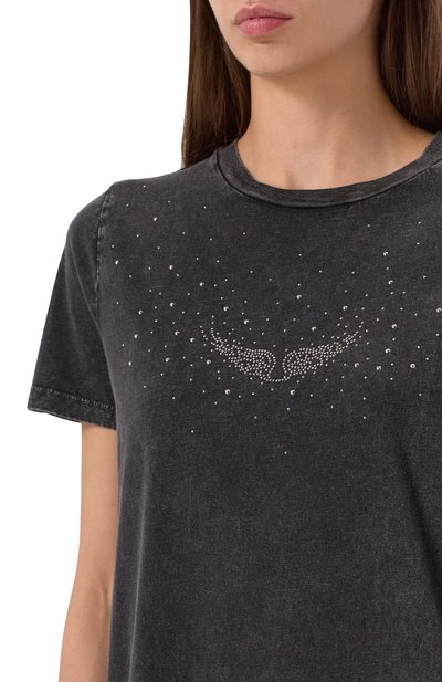 Хлопковое платье ZADIG AND VOLTAIRE, арт. JWDR01069, фото 5