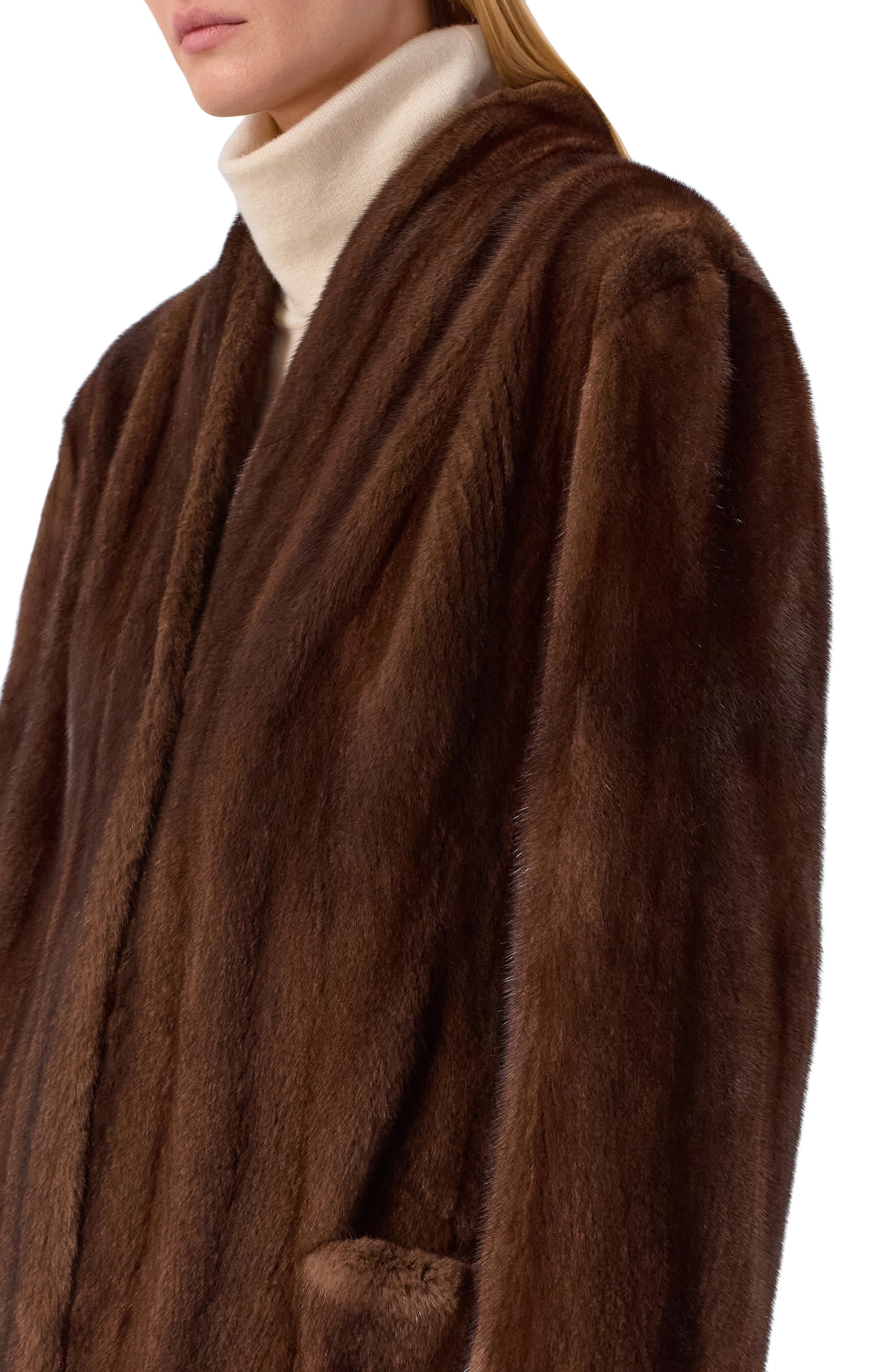 Шуба из норки GIULIA GURMAN, арт. 2303DB, фото 5