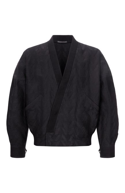 Мужской бомбер из вискозы и льна GIORGIO ARMANI, арт. GM003367/AF26192