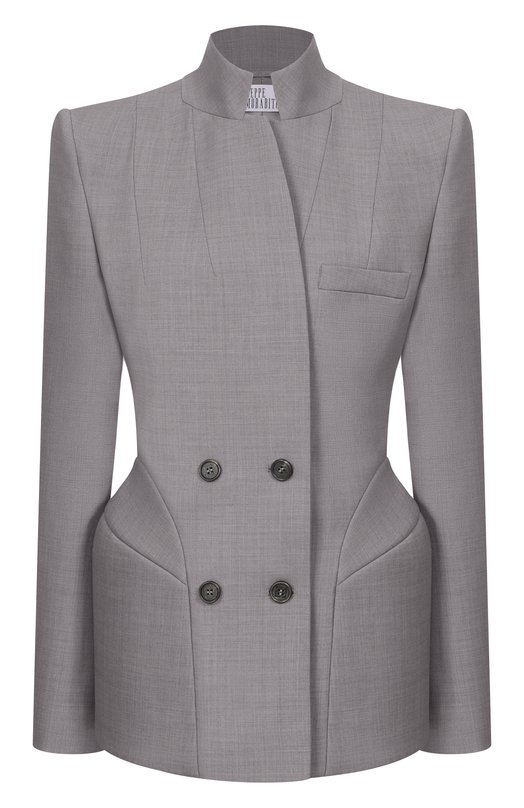 Шерстяной жакет Giuseppe di Morabito 06PSJA145 16327C Серый 06PSJA145 16327C