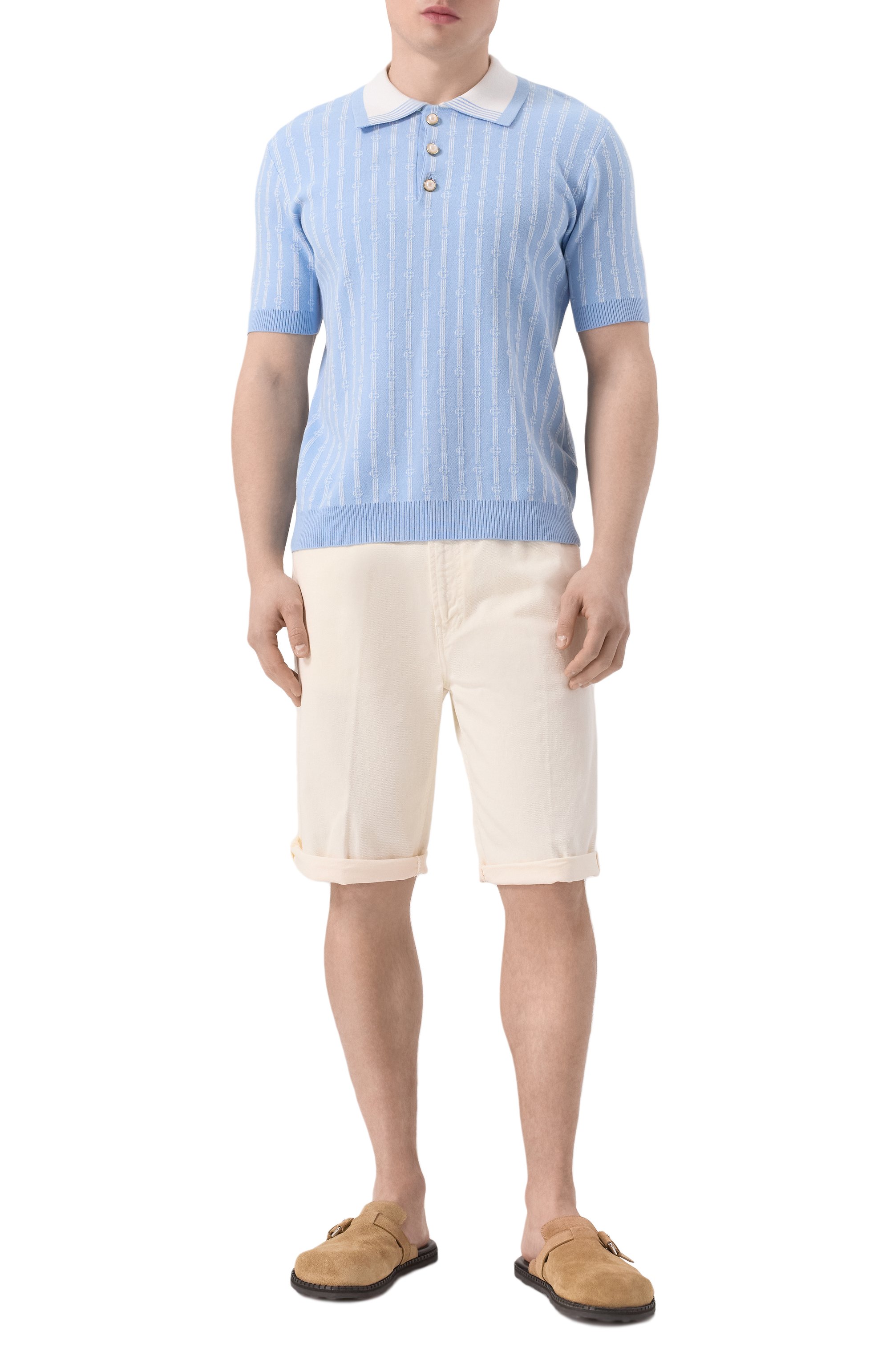 Хлопковое поло CASABLANCA, арт. MS25KW89502, фото 2