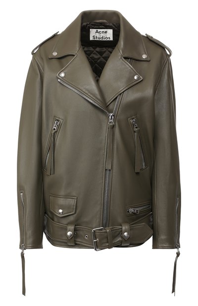 Женская кожаная куртка с поясом ACNE STUDIOS, арт. A70004