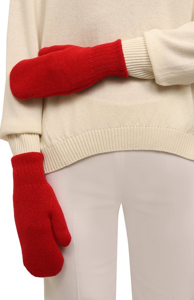 Кашемировые варежки parma CANOE красного цвета по цене 28540 руб., арт. 6912920, фото 2 Кашемировые варежки parma CANOE, арт. 6912920, фото 2