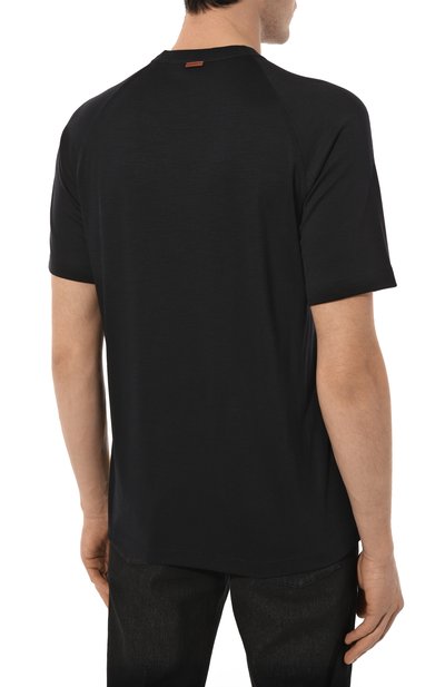 Шерстяная футболка ZEGNA, арт. E7328A5/BCT706, фото 4