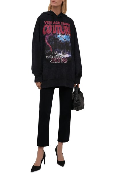 Хлопковое худи VERSACE JEANS COUTURE, арт. 71HAIP09-71DP311 ST0RM CRYSTAL/CFW0P, фото 2