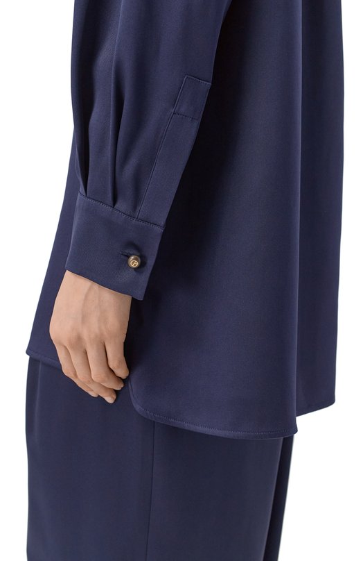 Шелковая блузка Giorgio Armani GW002564/TE10101 Синий  GW002564/TE10101 Фото 5