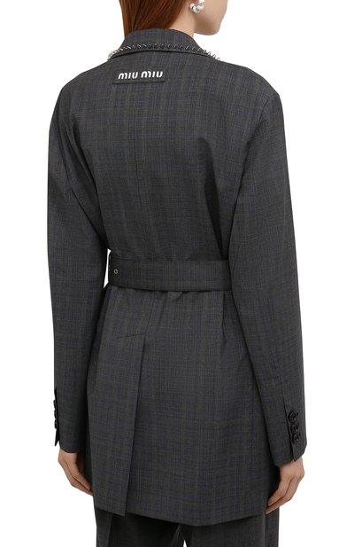 Шерстяной жакет MIU MIU, арт. MH1727-1ZV8-F0308, фото 4