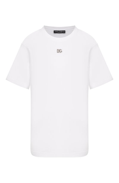Женская хлопковая футболка DOLCE & GABBANA, арт. F8U04T/FU7EQ