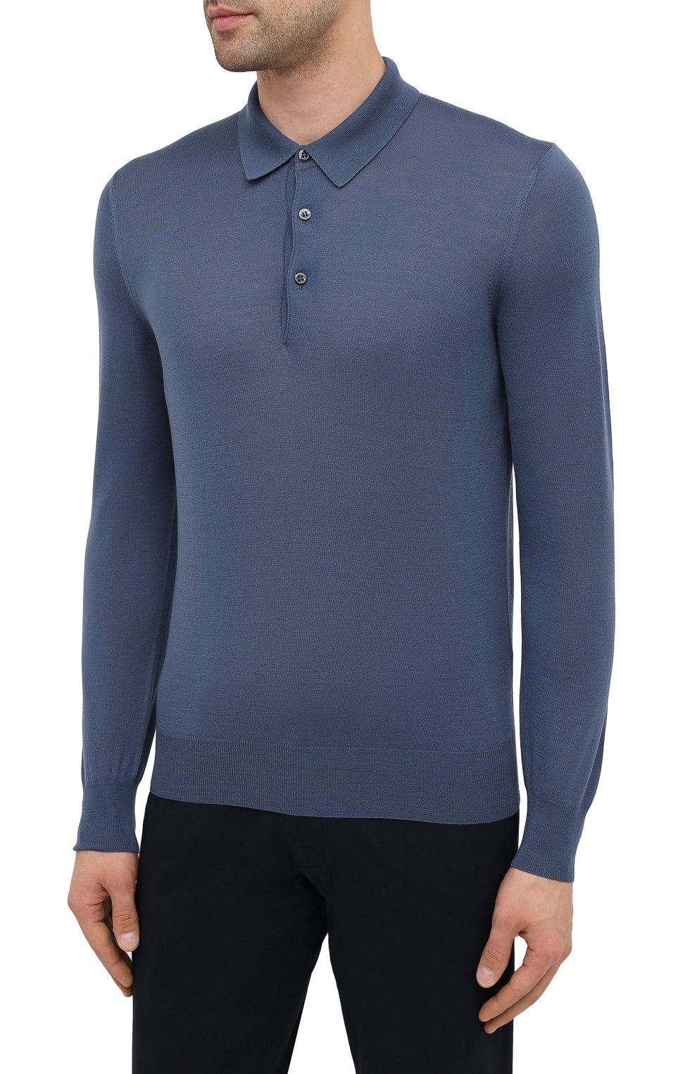 Шерстяное поло GRAN SASSO темно-синего цвета по цене 29950 руб., арт. 45132/14790, фото 3 Шерстяное поло GRAN SASSO, арт. 45132/14790, фото 3