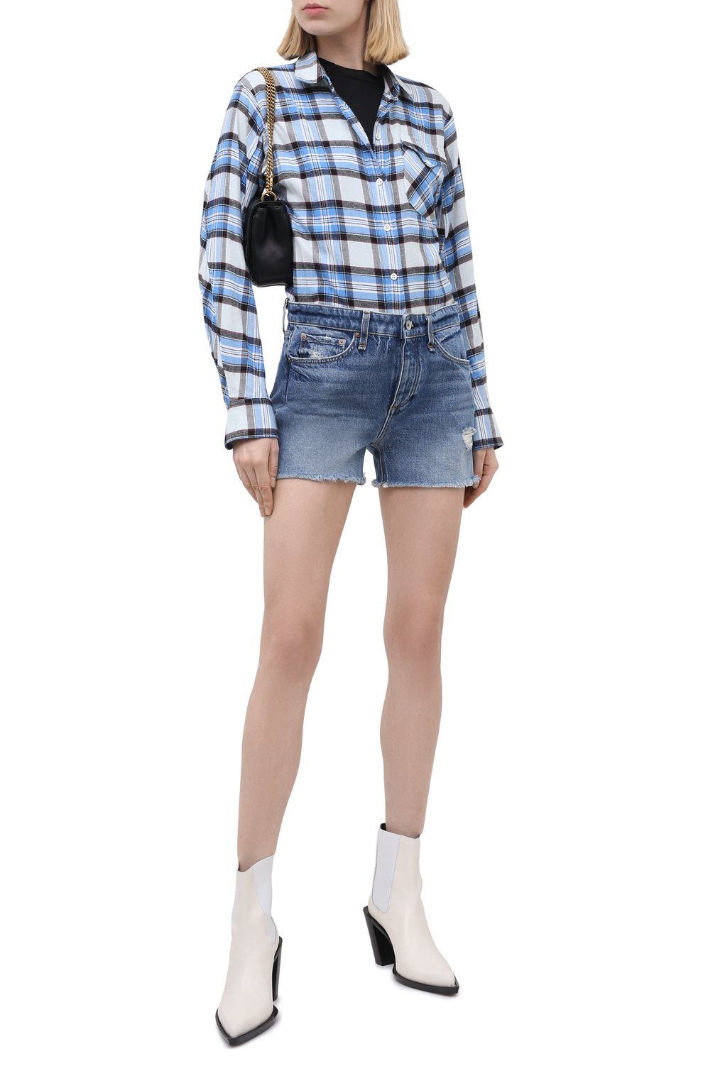 Рубашка из вискозы и хлопка RAG AND BONE, арт. WCW21HA005N905, фото 2