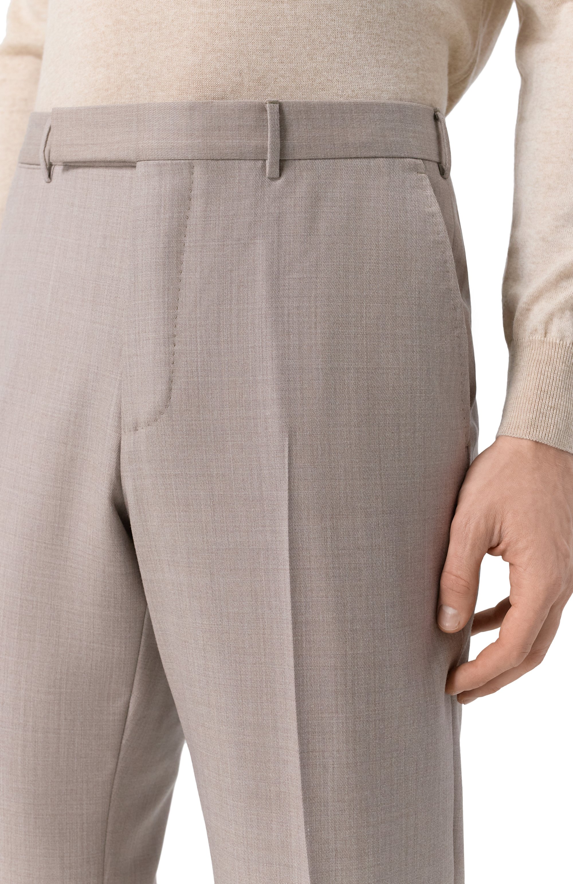 Шерстяные брюки ZEGNA, арт. 75TB12/811F34A8, фото 5