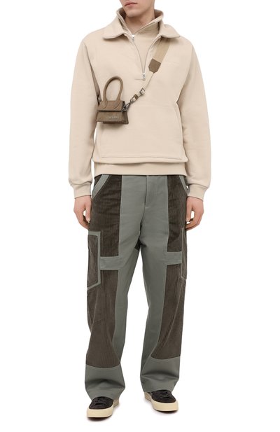 Кожаная сумка le chiquito homme JACQUEMUS хаки цвета по цене 65050 руб., арт. 206BA02/306570, фото 2 Кожаная сумка le chiquito homme JACQUEMUS, арт. 206BA02/306570, фото 2