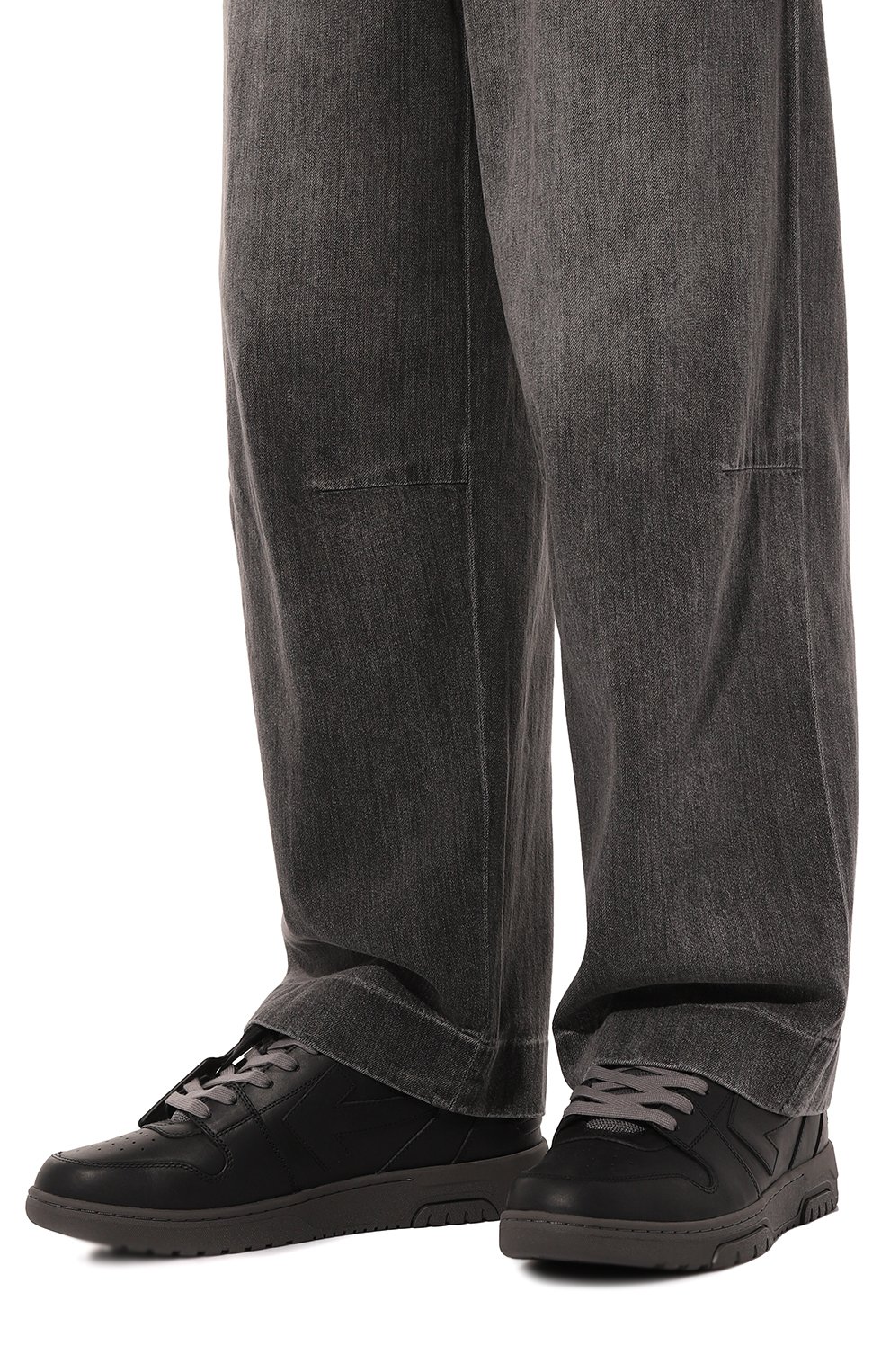 Комбинированные кеды out of office OFF-WHITE, арт. 0MIA189F24LEA00B1009, фото 3