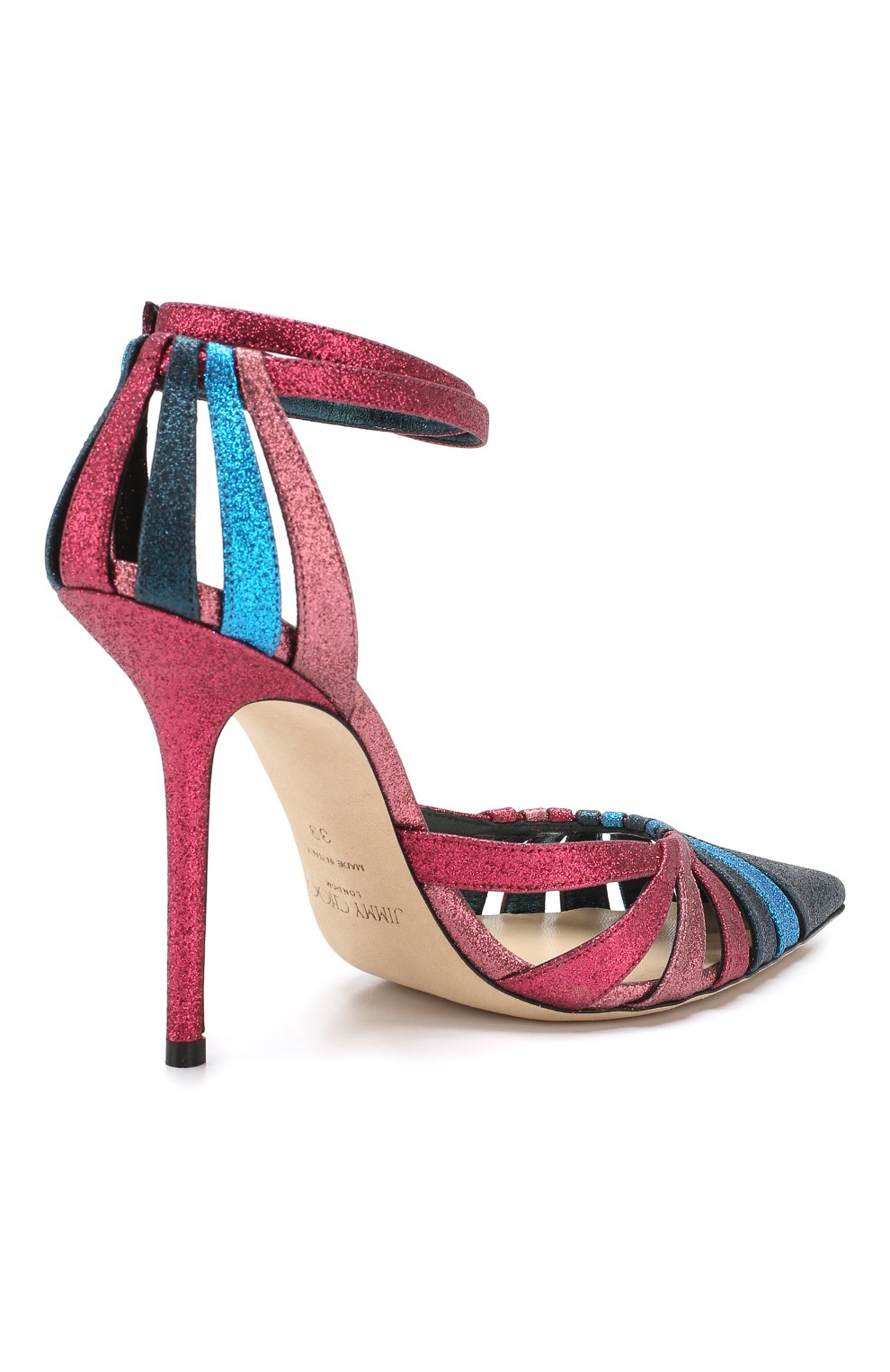 Туфли travis 100 с глиттером JIMMY CHOO, арт. TRAVIS 100/GYW, фото 4